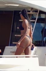 LIZ CAMBAGE in Bikini at a Yacht in St.Barth 02/02/2021