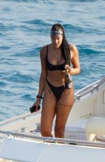 LIZ CAMBAGE in Bikini at a Yacht in St.Barth 02/02/2021