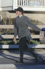 LONI WILLISON Pulls a Cart Out at Santa Monica Beach 02/20/201
