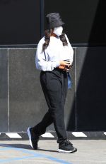 LORI HARVEY Leaves XIV Karats in Beverly Hills 02/03/2021
