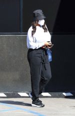 LORI HARVEY Leaves XIV Karats in Beverly Hills 02/03/2021