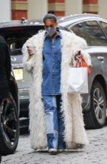 LORU HARVEY Out Shopping in New York 02/15/2021