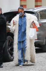 LORU HARVEY Out Shopping in New York 02/15/2021