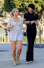 LOTTIE MOSS in a White Mini Skirt Out in West Hollywood 02/02/2021