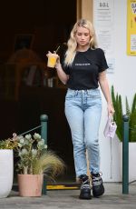 LOTTIE MOSS Leaves S.O.L Cafe in West Hollywood 02/12/2021