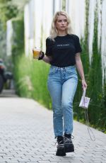 LOTTIE MOSS Leaves S.O.L Cafe in West Hollywood 02/12/2021