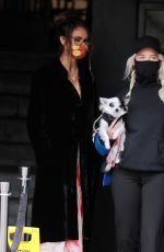 LOTTIE MOSS Out with Her Dog in Los Angeles 01/29/2021