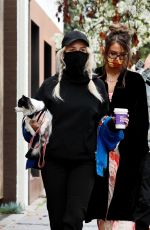 LOTTIE MOSS Out with Her Dog in Los Angeles 01/29/2021