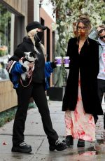 LOTTIE MOSS Out with Her Dog in Los Angeles 01/29/2021