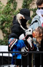 LOTTIE MOSS Out with Her Dog in Los Angeles 01/29/2021