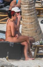 LOURDES LEON in Bikini at a Beach in Tulum 01/31/2021