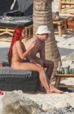 LOURDES LEON in Bikini at a Beach in Tulum 01/31/2021