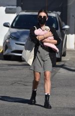 LUCY HALE Adopts a New Dog in Studio City 02/06/2021