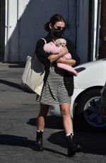 LUCY HALE Adopts a New Dog in Studio City 02/06/2021
