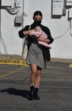 LUCY HALE Adopts a New Dog in Studio City 02/06/2021