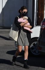 LUCY HALE Adopts a New Dog in Studio City 02/06/2021