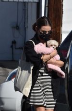 LUCY HALE Adopts a New Dog in Studio City 02/06/2021