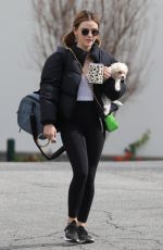 LUCY HALE and BAILEE MADISON Leaves Yoga Class in West Hollywood 02/15/2021
