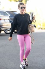 LUCY HALE Arrives at Pilates Class in Los Angeles 02/27/2021