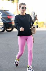 LUCY HALE Arrives at Pilates Class in Los Angeles 02/27/2021