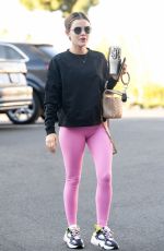 LUCY HALE Arrives at Pilates Class in Los Angeles 02/27/2021