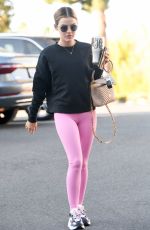 LUCY HALE Arrives at Pilates Class in Los Angeles 02/27/2021