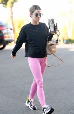 LUCY HALE Arrives at Pilates Class in Los Angeles 02/27/2021