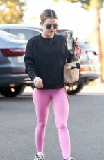 LUCY HALE Arrives at Pilates Class in Los Angeles 02/27/2021