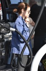 LUCY HALE at a Gas Station in Studio City 02/10/2021