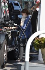 LUCY HALE at a Gas Station in Studio City 02/10/2021