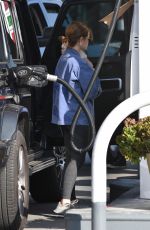 LUCY HALE at a Gas Station in Studio City 02/10/2021