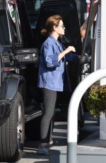 LUCY HALE at a Gas Station in Studio City 02/10/2021