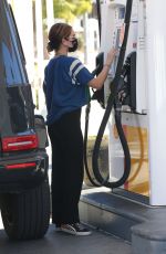 LUCY HALE at a Gas Station in Studio City 02/22/2021