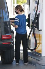 LUCY HALE at a Gas Station in Studio City 02/22/2021