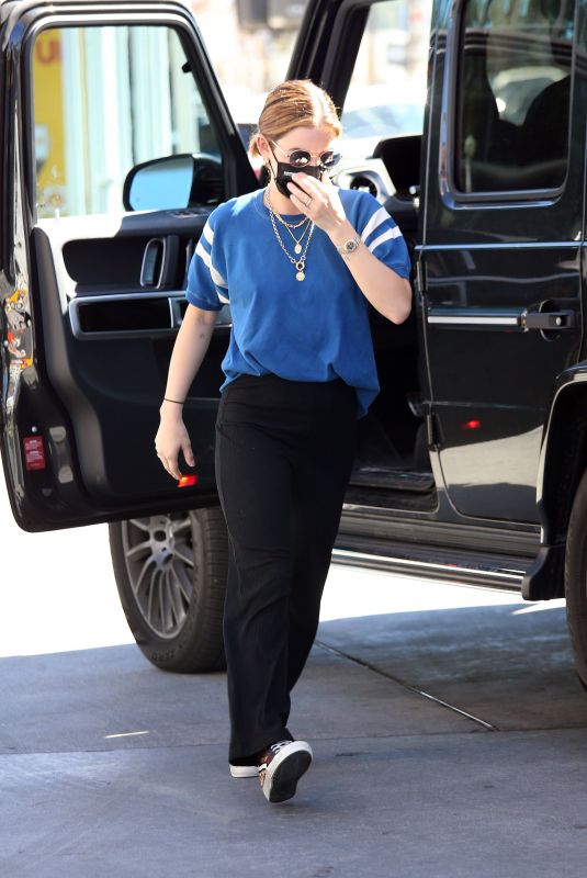 LUCY HALE at a Gas Station in Studio City 02/22/2021