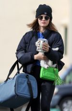 LUCY HALE Heading to a Gym in Los Angeles 02/15/2021