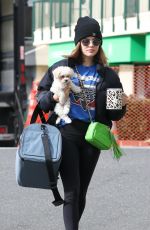 LUCY HALE Heading to a Gym in Los Angeles 02/15/2021