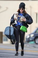 LUCY HALE Heading to a Gym in Los Angeles 02/15/2021