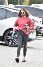 LUCY HALE Heading to Pilates Class in Los Angeles 02/09/2021