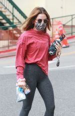 LUCY HALE Heading to Pilates Class in Los Angeles 02/09/2021