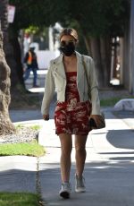 LUCY HALE Leaves a Meeting in Los Angeles 02/25/2021