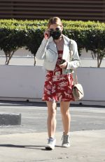 LUCY HALE Leaves a Meeting in Los Angeles 02/25/2021