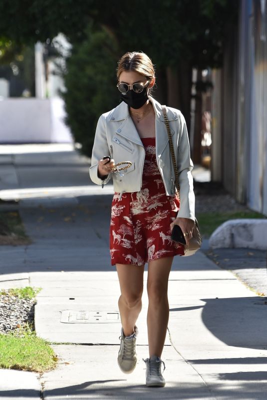 LUCY HALE Leaves a Meeting in Los Angeles 02/25/2021
