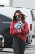 LUCY HALE Leaves Pilates Class in Los Angeles 02/09/2021