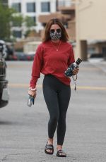 LUCY HALE Leaves Pilates Class in Los Angeles 02/09/2021