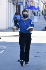 LUCY HALE Leaves Starbucks in Studio City 02/22/2021