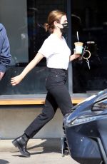 LUCY HALE Out for Coffee in Los Angeles 02/10/2021