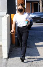 LUCY HALE Out for Coffee in Los Angeles 02/10/2021