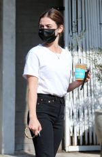 LUCY HALE Out for Coffee in Los Angeles 02/10/2021