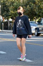 LUCY HALE Out for Coffee in Los Angeles 02/24/2021